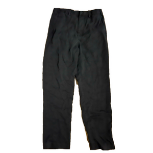 H&M Regular Fit Linen Blend Black Pants